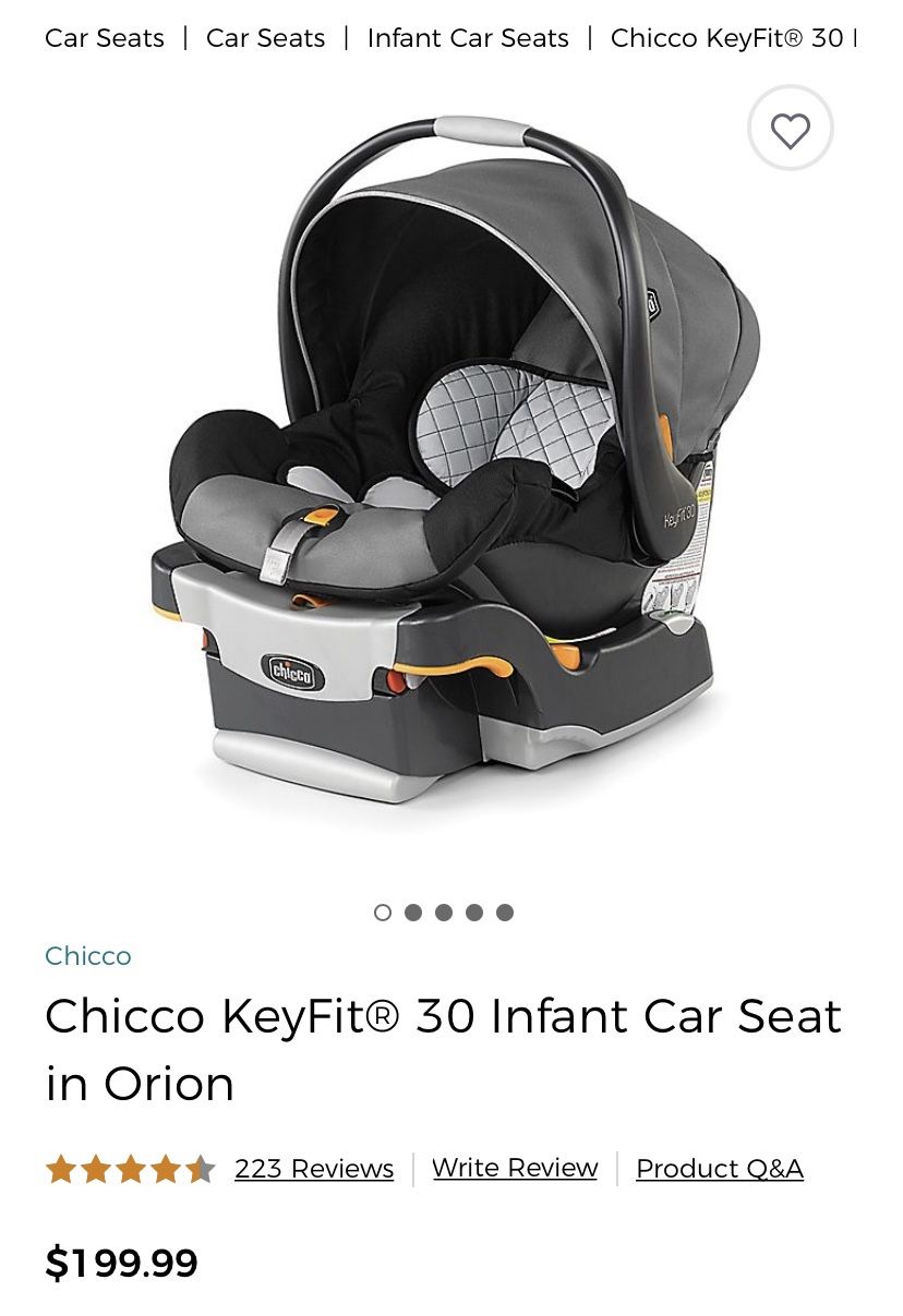 Chicco KeyFit 30 Infant Car Seat, Orion.