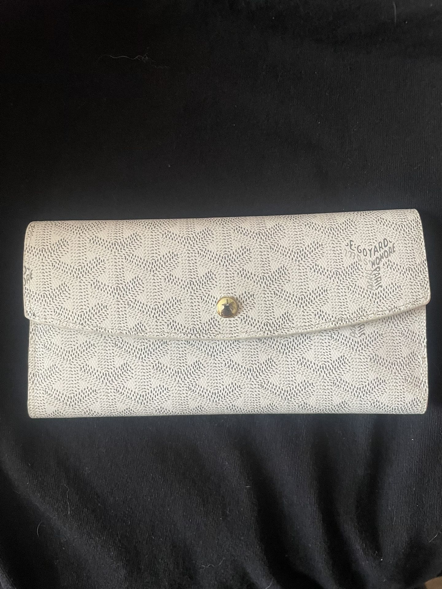 White Goyard Wallet