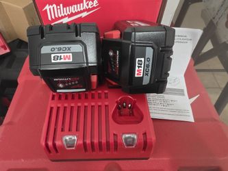 Combo de 2 baterias 6.0 y cargador Milwaukee