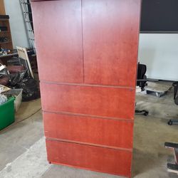 Two Door Bookshelf/ 3 Drawer Lateral File Cabinet $200 (Good Condition)