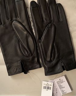 Men’s Leather Abercrombie & Fitch Touchscreen Gloves