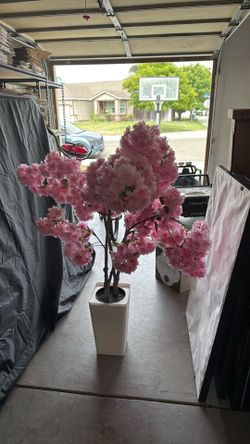 Faux cherry blossom tree