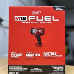 Milwaukee 1/2” High Torque Impact Wrench 2967-20 NEW