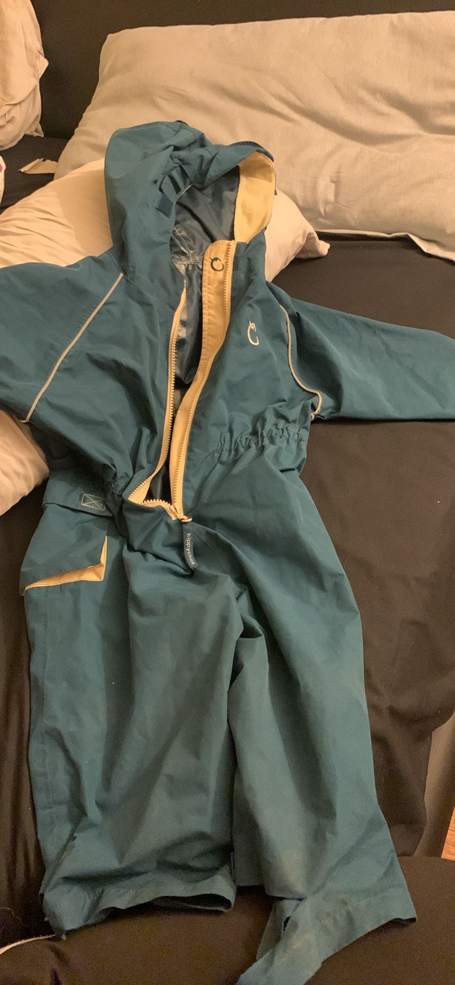 kids hippy chick rain suit