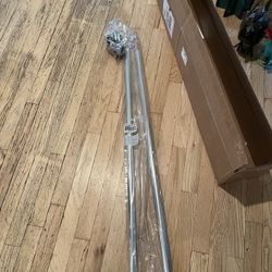 Adjustable Polished Chrome Fixed Shower Curtain Rod