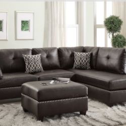 Sectional Sofa + Ottoman