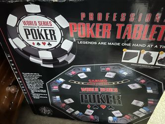 Poker table that folds up