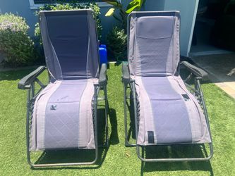 2 Folding Recliner Lawn Chair
