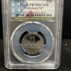 2011 S Gem Proof Perfect Graded Vicksburg NP Graded At PR70 A-1