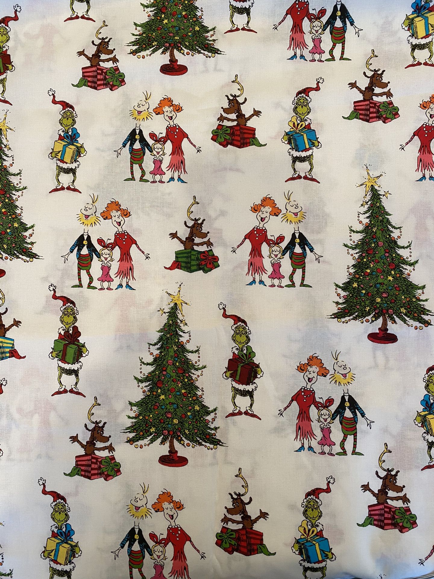 The grinch cotton fabric