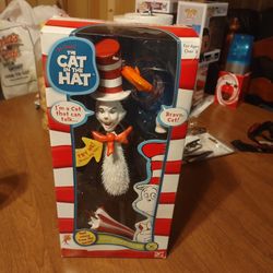 New In Box Talking Dr Seuss Talking Cat In The Hat