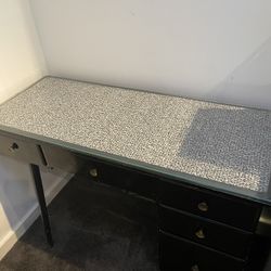 Mid Century Wooden Desk:FREE 