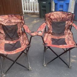 Folding Camo Chairs 