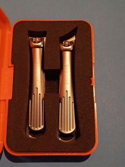 Buick international by mp Nail Clippers Set for Men & Women - 2 Pack Ultra Sharp Fingernail Clippers for Thick Nails, Heavy Duty 420J2 Stainless Steel