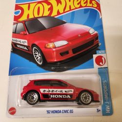 Hot Wheels '92 Honda Civic Eg Red