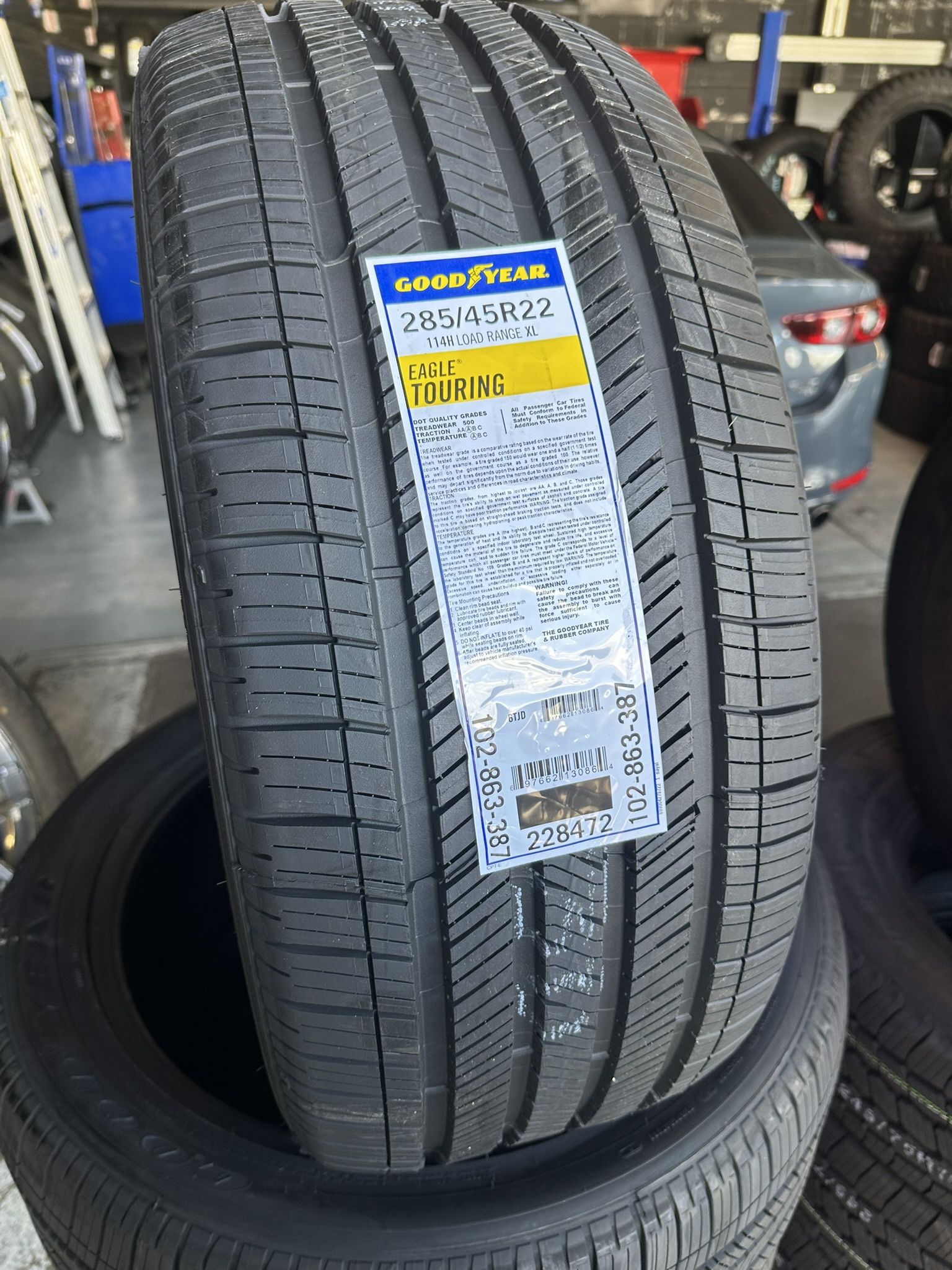 285/45/22 New Set Of Goodyear Tires Installed