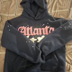 Navy Sp5der Atlanta Hoodie