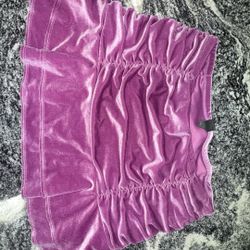 Wild Fable Purple Velvet Mini Skirt - Woman’s Size Large (L)