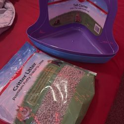 Ferret, Rabbit, And Small Animal Litter And Litter Box