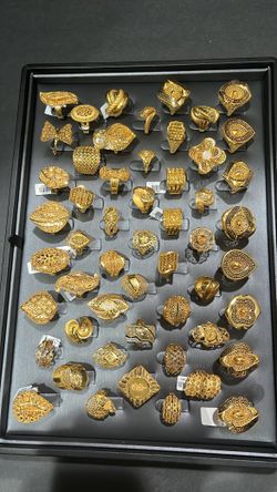 21 carat Dubai style rings REAL GOLD 