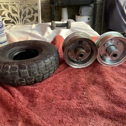 Two Hubs For 10” Tire