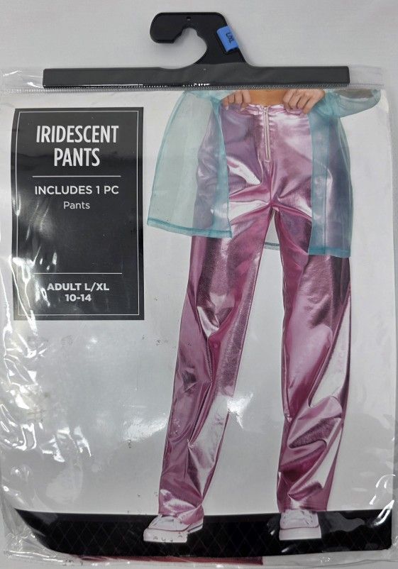 Halloween Iridescent Pants ADULT L/LRG 10-14