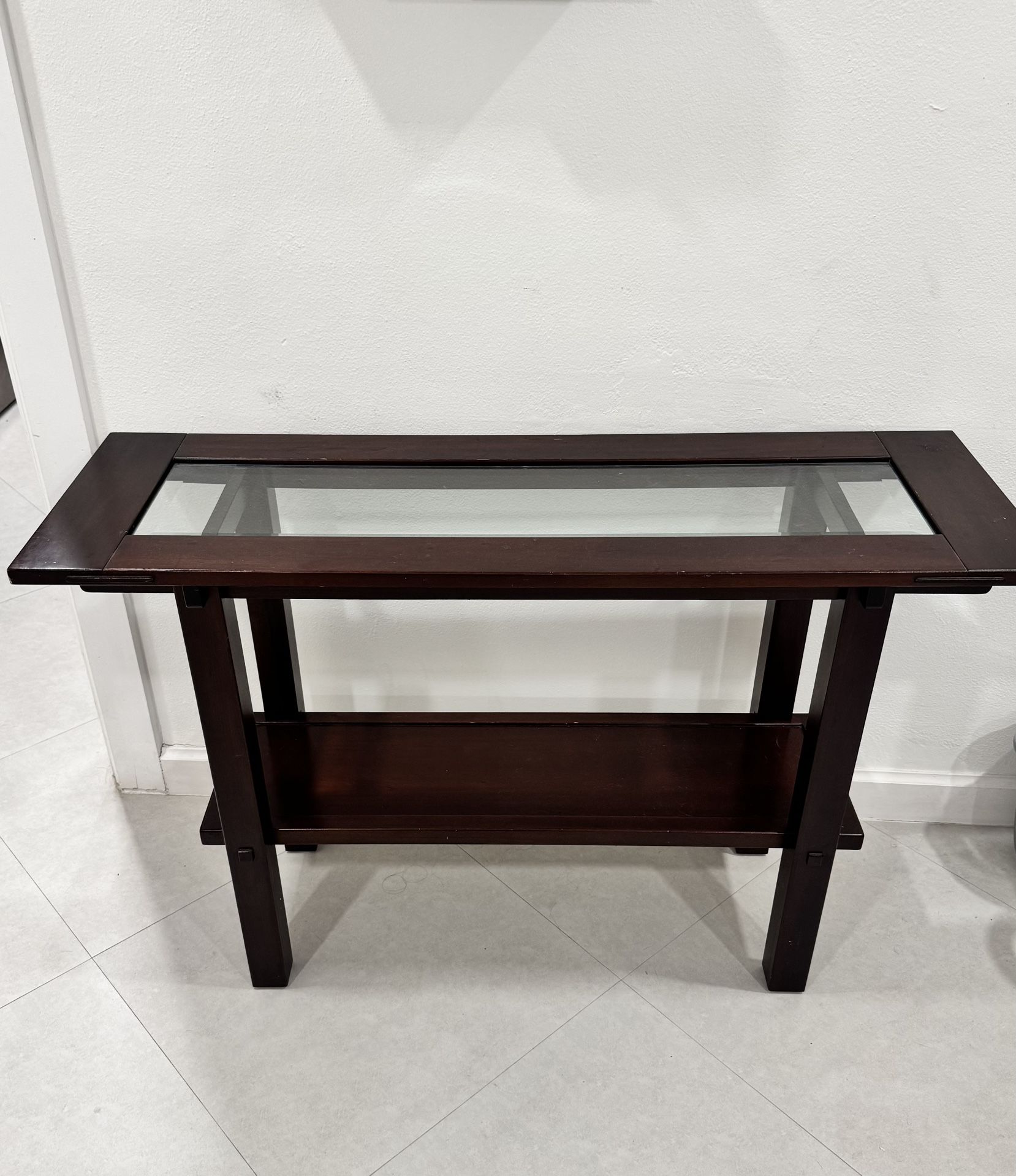 Entryway Entrance Table / Console Table Wood And Glass