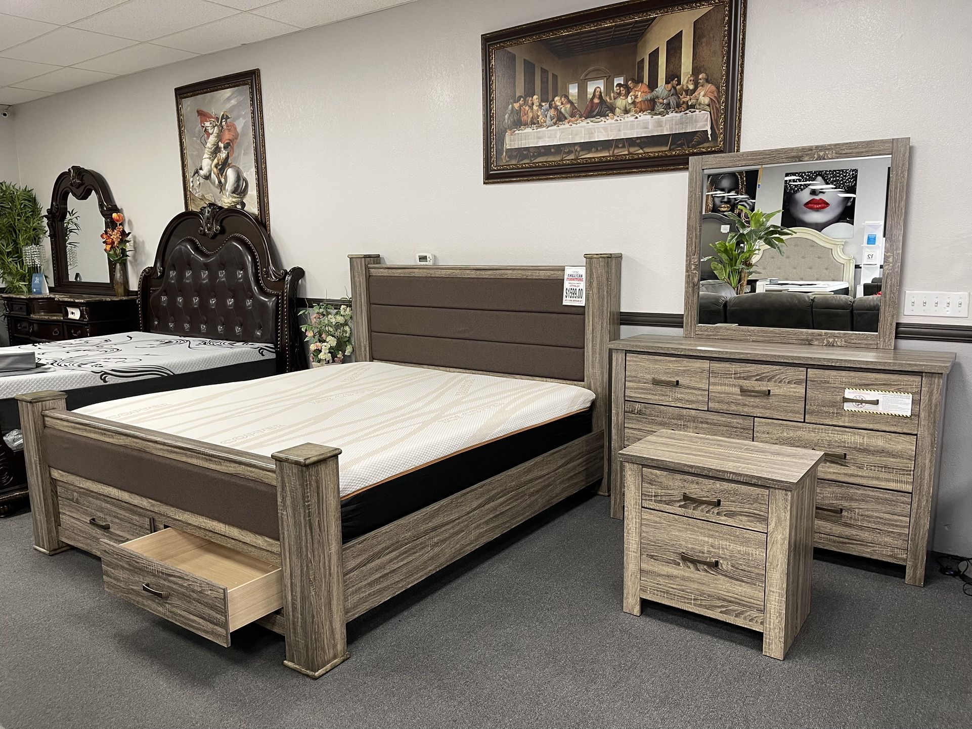 4PC King Bedroom Set