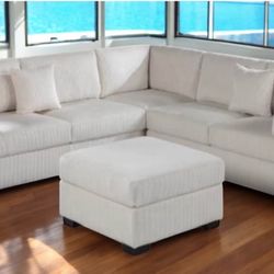New! Super Comfy ~ Luxurious Sofa Sectional! Free Xl Ottoman!