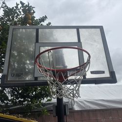 Lifetime Portable Basketball Hoop w/ Adjustable Height - Good Conditio