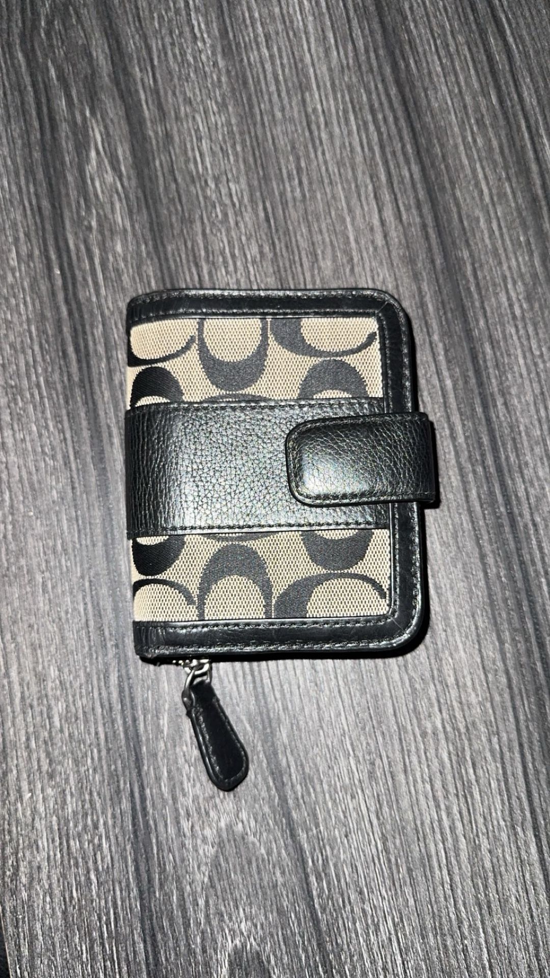 Coach Black And Grey Wallet 