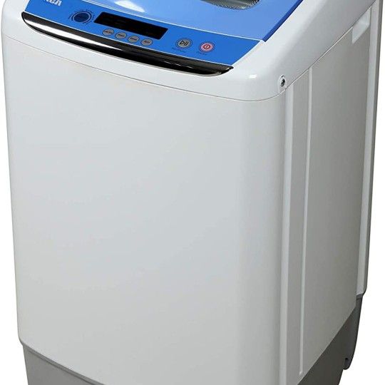  RCA RPW091 0.9 Cu Ft Top Load Portable Washing Machine Washer  on Wheels, White : Appliances