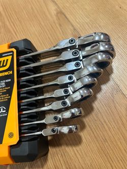 GearWrench 8-Piece Metric flex head Ratcheting Wrench Set