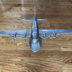 4 Propeller Airplane Desk Model 26” Wings and McDonnell Douglas