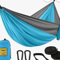 Portable Camping Hammock With Hanging Straps 