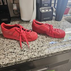 Red Adidas Shoes size 6