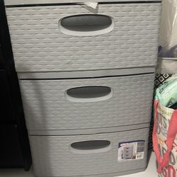 (2)  Plastic drawers Organizer