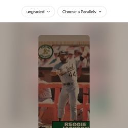 Reggie Jackson Baseball Card 