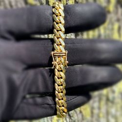 Jewelry 14k solid yellow Gold Miami Cuban link bracelet 7.25” 41.30grams 8.40mm
