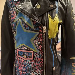 Hand Painted Leather Jacket
