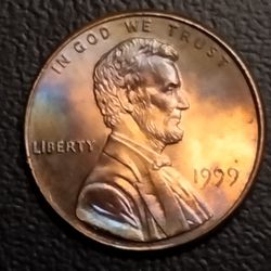1 Lincoln cent 1999.