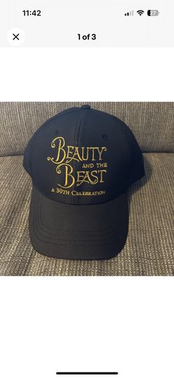 Disney Beauty & The Beast A 30th Celebration Crew Black Halloween Hat Cap