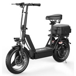 New with Some Scratched Adult Electric Bike 14" Foldable E Scooter