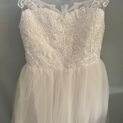 Girls - White Flower Girl Dress 