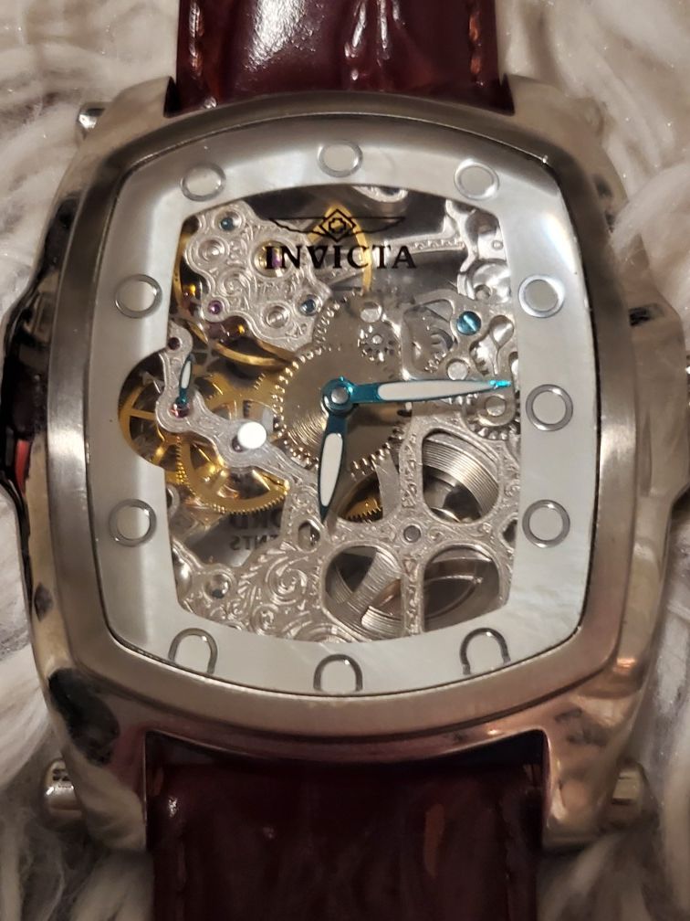 Unisex Invicta Lupah Skeletonized Mechanical Watch
