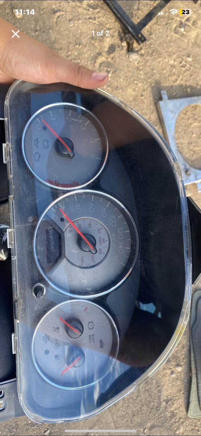 04 Acura El gauge cluster