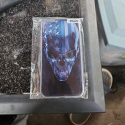Iphone 11 Blue Skull American Flag Protective Case.