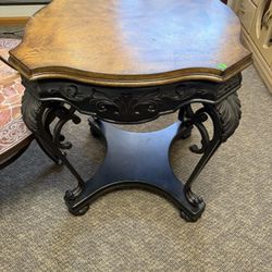 Metal Base Side Table 