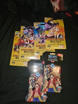 One Piece sleeved packs OP17 and sticker packs