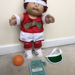 Vtg ‘86 March Madness 17” CPK Kent Curly Auburn Hair RARE 13pc Bball Outfit